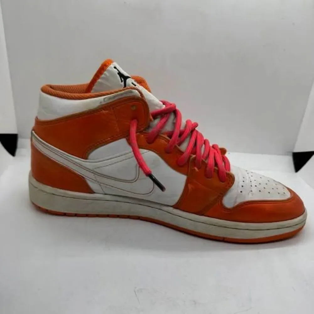 Nike Air Jordan 1 Mid Electro Orange Mens 9.5 shoes sneakers